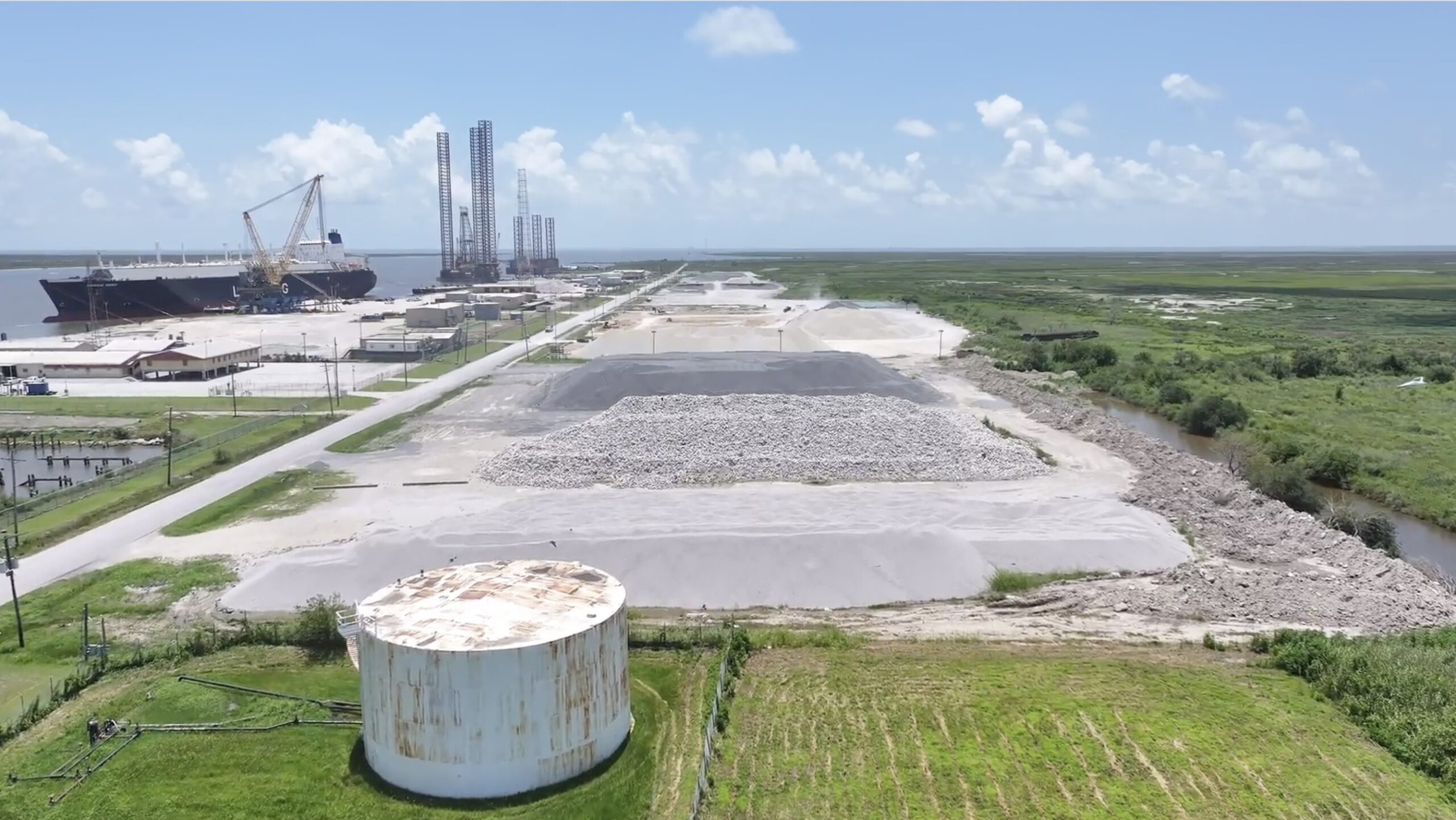 Laydown yard coordination and staging | Industrial Logistics in Sabine Pass