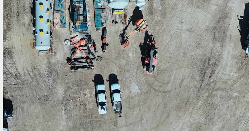 Arial view of project cargo at Port City in sabine Pass texas
